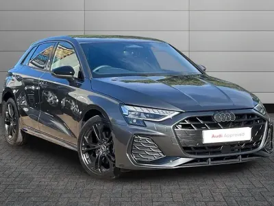 New Audi A3 Sportback Black Edition 201 HP (147 kW) 2026 Daytona grey Hatchback