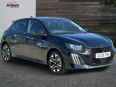 New Peugeot 208 Allure 2026 Black Hatchback