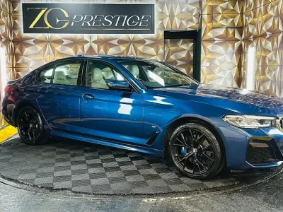 Used BMW 530e M Sport 292 HP (214 kW) 2021 Blue Sedan