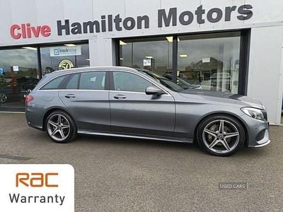 Grey Used 2017 Mercedes C220 AMG line Estate | £11,595 (Fair price)