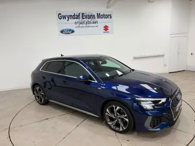 Used Audi A3 S-Line 110 HP (80 kW) 2023 Blue Sedan