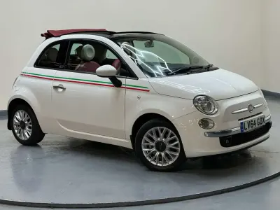 Begagnad Fiat 500C Lounge 2014 Vit Cab