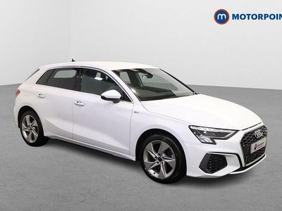 Used Audi A3 e-tron S-Line 2023 White Hatchback