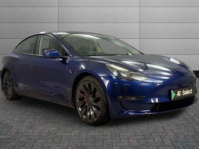 Used Tesla Model 3 Performance 461 kW (627 HP) 2021 Blue Sedan