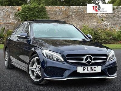 Used Mercedes C220 AMG Line Premium 2015 Blue Sedan