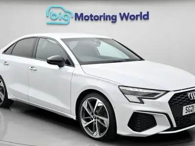 Used Audi A3 S-Line 150 HP (110 kW) 2021 White Sedan