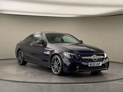 Used Mercedes C43 AMG Premium Plus 390 HP (286 kW) 2021 Cavansite blue Coupe
