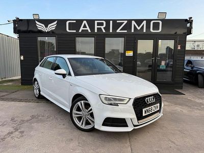 Used Audi A3 S-Line 150 HP (110 kW) 2018 White Sedan