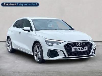 Used Audi A3 Sportback S-Line 110 HP (80 kW) 2024 White Hatchback