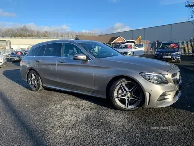 Used Mercedes C300 AMG line 245 HP (180 kW) 2019 Silver Estate