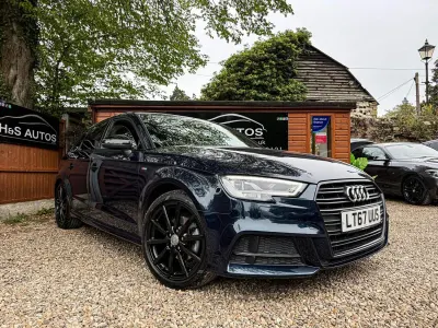 Used Audi A3 Sportback Black Edition 150 HP (110 kW) 2017 Blue Hatchback
