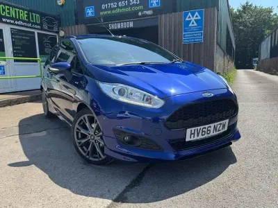 Used Ford Fiesta ST-Line 125 HP (91 kW) 2016 Blue Hatchback