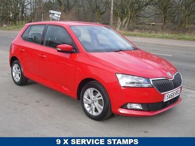 Used Skoda Fabia SE 75 HP (55 kW) 2018 Red Hatchback