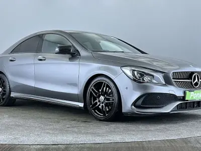 Used Mercedes CLA220 AMG line 177 HP (130 kW) 2017 Grey Coupe
