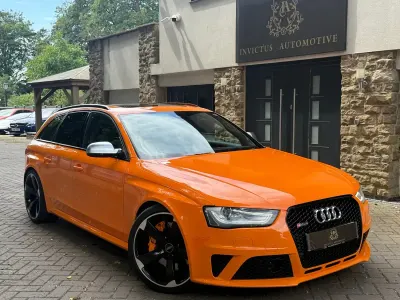 Used Audi RS4 Basis 450 HP (330 kW) 2014 Orange Estate