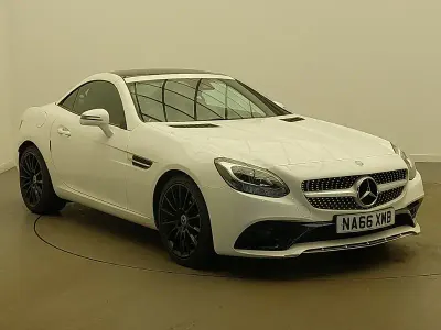 Used Mercedes SLC200 AMG line 184 HP (135 kW) 2016 White Cabriolet