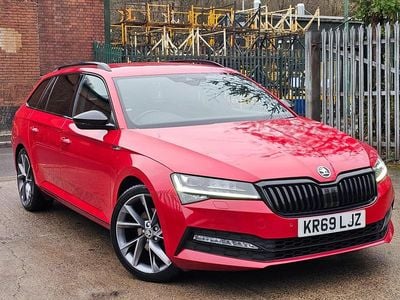 Used Skoda Superb SportlinePlus 190 HP (139 kW) 2019 Red Estate
