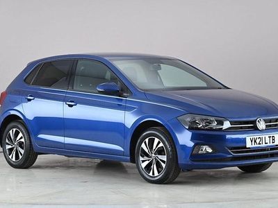 Used VW Polo Match 95 HP (69 kW) 2021 Blue Hatchback