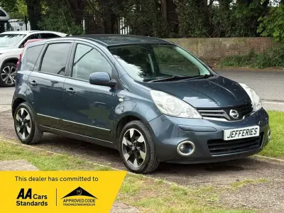 Used Nissan Note N-TEC 110 HP (80 kW) 2012 Blue Hatchback