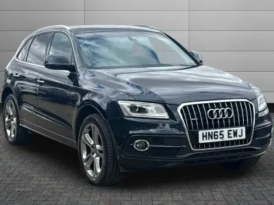 Used Audi Q5 S-line plus 227 HP (166 kW) 2015 Moonlight blue SUV