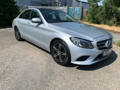 Used Mercedes C220 Premium Plus 194 HP (142 kW) 2019 Silver Sedan