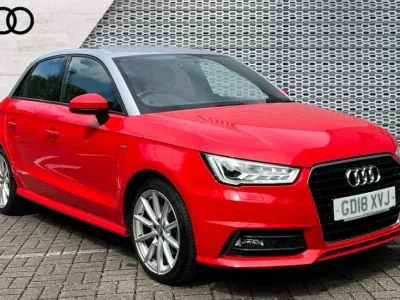 Begagnad Audi A1 S-Line 125 HK (91 kW) 2018 Röd