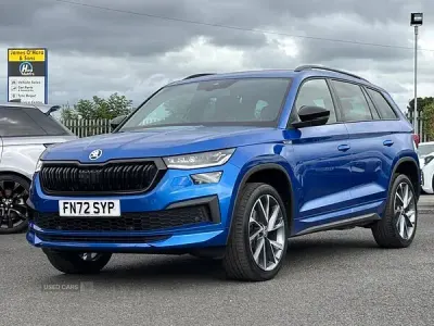 Used Skoda Kodiaq SportLine 150 HP (110 kW) 2022 Blue SUV