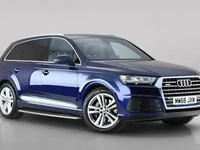 Used Audi Q7 S-Line 231 HP (169 kW) 2018 Blue SUV