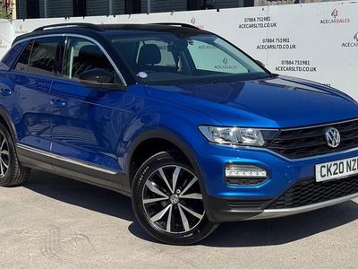 Used VW T-Roc Design 150 HP (110 kW) 2020 Blue SUV