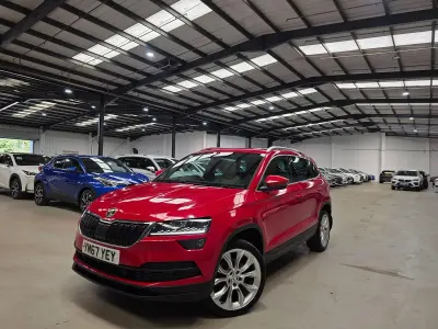 Used Skoda Karoq 150 HP (110 kW) 2018 Red SUV