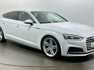Used Audi A5 Sportback S-Line 190 HP (139 kW) 2019 White Hatchback