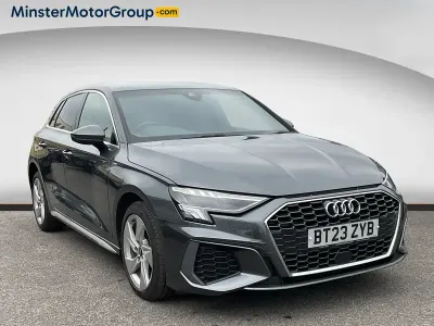 Used Audi A3 S-Line 204 HP (150 kW) 2023 Grey Sedan