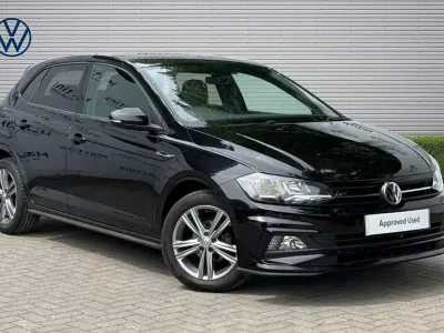 Used VW Polo R-line 95 HP (69 kW) 2019 Black Hatchback
