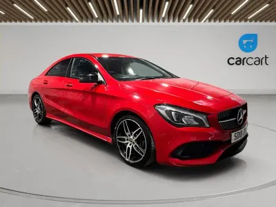 Used Mercedes CLA200 AMG line 136 HP (100 kW) 2018 Red Sedan