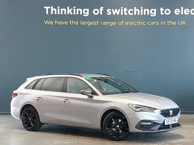 Used Seat Leon FR Sport 130 HP (95 kW) 2021 Silver Estate