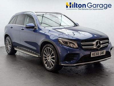 Blue Used 2017 Mercedes GLC220 AMG Line Premium Estate | £17,350 (Fair price)