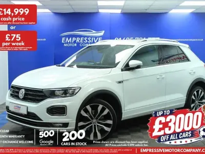 Used VW T-Roc R-line 115 HP (84 kW) 2019 White SUV