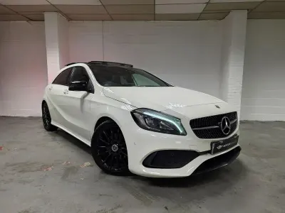 Used Mercedes A200 AMG Line Premium Plus 136 HP (100 kW) 2017 White Hatchback