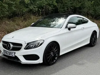 Used Mercedes C220 AMG Line Premium Plus 2016 White Coupe