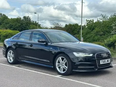 Begagnad Audi A6 S-Line 190 HK (139 kW) 2016 Svart Sedan