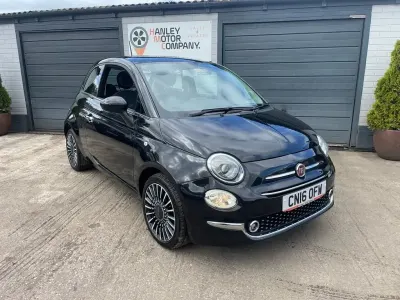 Used Fiat 500 Lounge 69 HP (50 kW) 2016 Black Hatchback