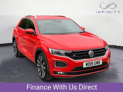 Używany VW T-Roc R-line 150 KM (110 kW) 2019 Czerwony SUV