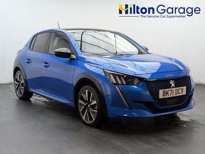 Blue Used 2021 Peugeot e-208 GTi Hatchback | £10,950 (Fair price)