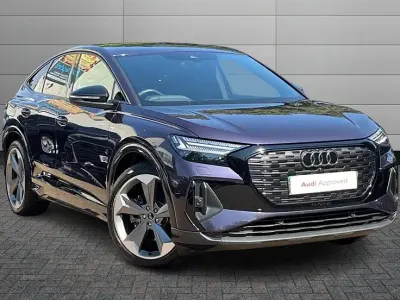 Used Audi Q4 Sportback e-tron Black Edition 207 kW (282 HP) 2025 Typhoon grey SUV