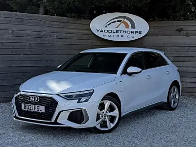 Used Audi A3 e-tron S-Line 2021 White Hatchback