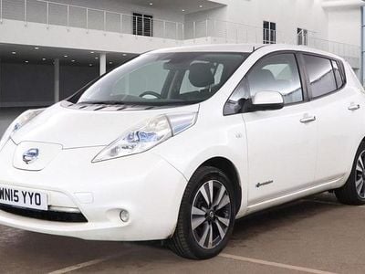 White Used 2015 Nissan Leaf Tekna Hatchback | £2,990 (Fair price)