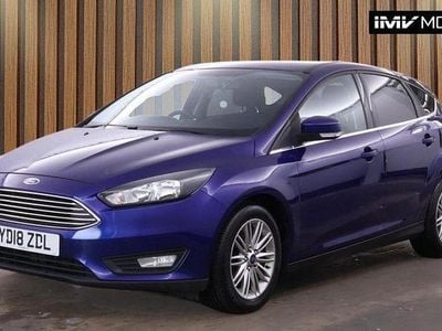 Used Ford Focus Zetec 125 HP (91 kW) 2018 Blue Hatchback