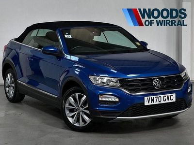 Used VW T-Roc Cabriolet Design 150 HP (110 kW) 2020 Blue Cabriolet