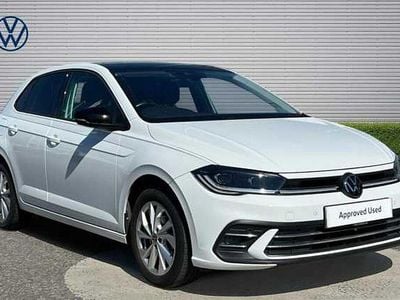 Used VW Polo Style 95 HP (69 kW) 2023 Pure white flat black Hatchback