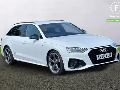 Used Audi A4 Black Edition 150 HP (110 kW) 2020 White Estate